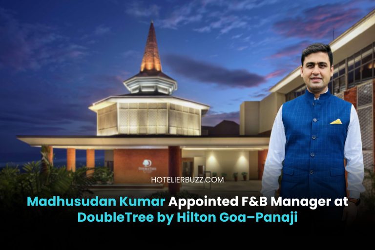 Madhusudan Kumar Appointed Food and Beverage Manager at DoubleTree by Hilton Goa–Panaji