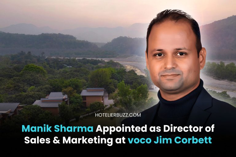 Manik Sharma Appointed as Director of Sales & Marketing at voco Jim Corbett Manik Sharma Appointed as Director of Sales & Marketing at voco Jim Corbett