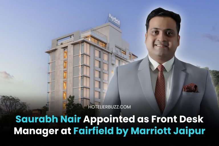 Fairfield by Marriott Jaipur Appoints Saurabh Nair as Front Desk Manager