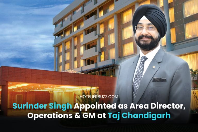 Surinder Singh Appointed as Area Director, Operations & General Manager at Taj Chandigarh