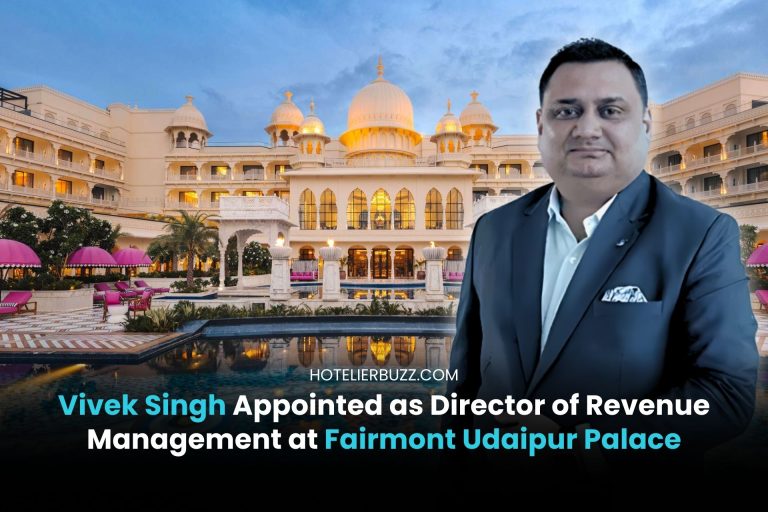 Vivek Singh Appointed as Director of Revenue Management at Fairmont Udaipur Palace