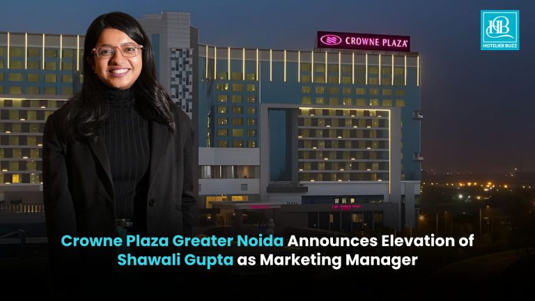 Shawali Gupta Elevated to Marketing Manager at Crowne Plaza Greater Noida